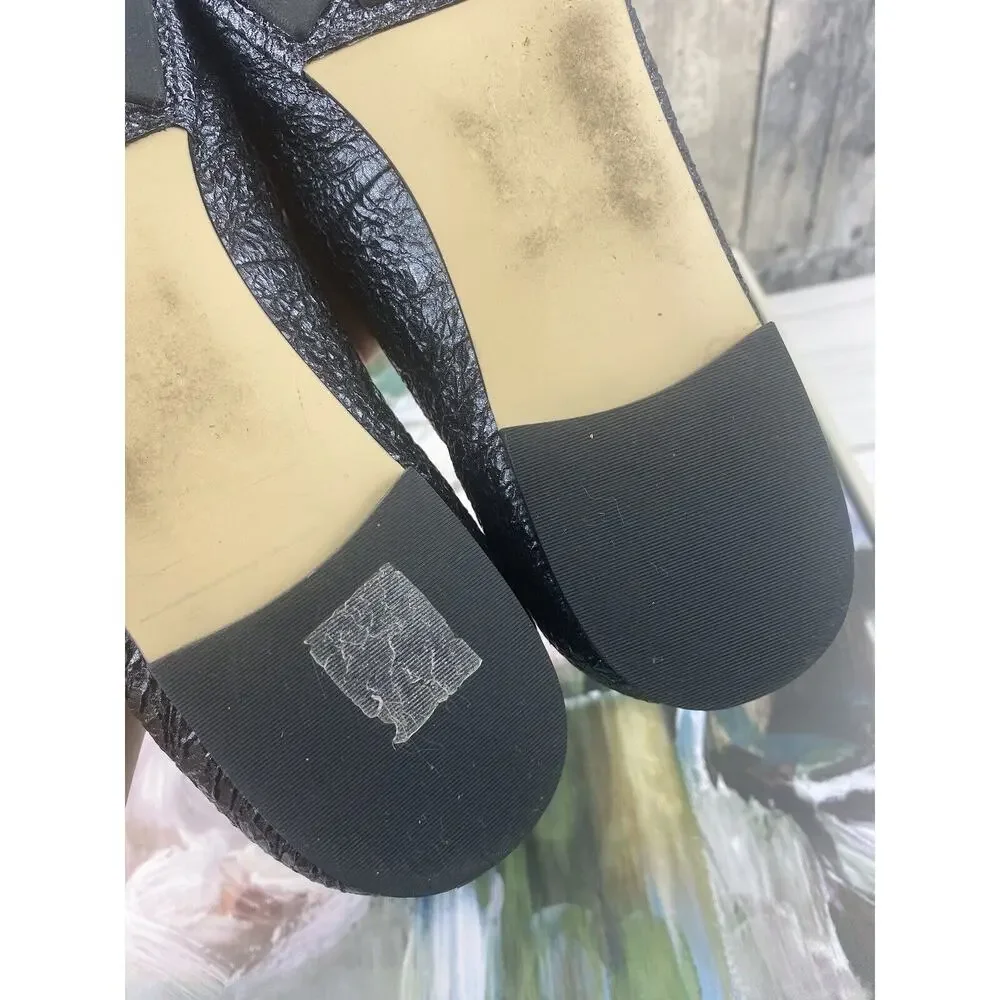 Tory Burch Laila Ballet Flat in Blue Metallic Size 11 - Picture 8 of 11